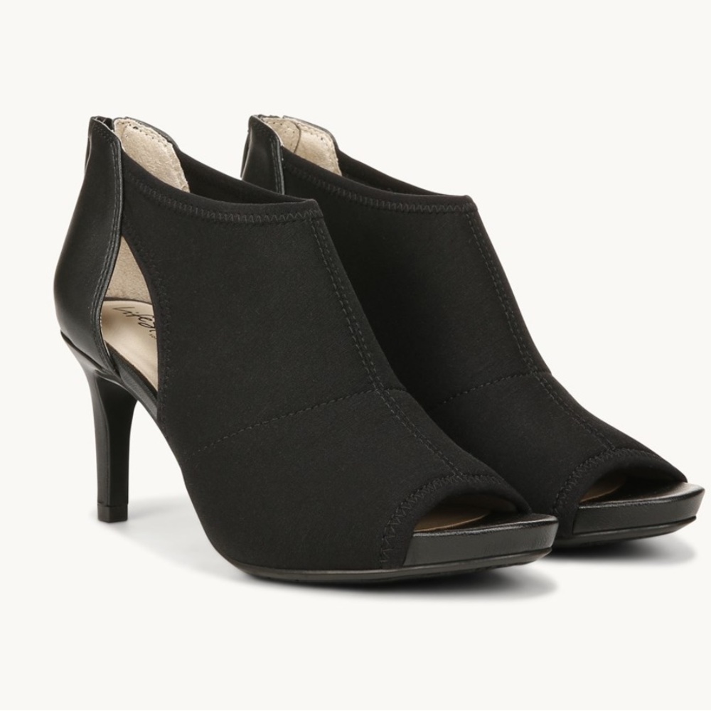 Life Stride Mod Slingback Heels Black Size 10